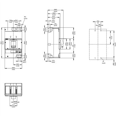 3VA6710-5KT31-2AA0 - Siemens - Interruttore automatico, UL, FS1200, 1000A, 3 poli, 35KA, ETU8 LSI
