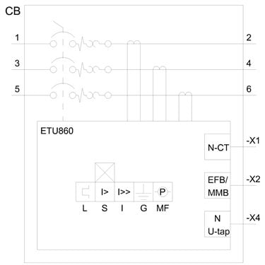 3VA6780-5KQ31-0AA0 - Siemens - Interruttore, UL, FS1200, 800A, 3 poli, 35KA, ETU8 LSIG