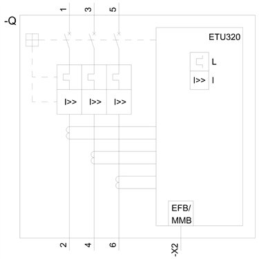 3VA6780-7HL31-2AA0 - Siemens - Interruttore automatico, UL, FS1200, 800A, 3 poli, 100KA, ETU3 LI