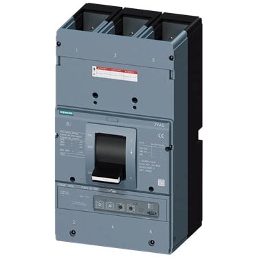 3VA6816-7HN31-0AA0 - Siemens - Disjuntor, UL, FS1600, 1600A, 3 pólos, 100KA, ETU3 LSI