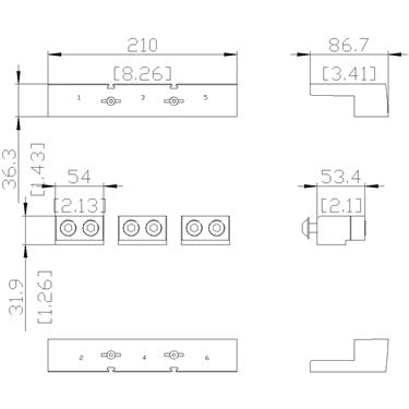 3VA9573-0JB23 - Siemens - Connettore a filo (3 pezzi)