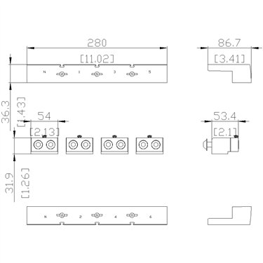 3VA9574-0JG23 - Siemens - Connettore a filo con presa per filo di controllo (4 pezzi)