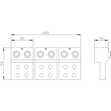 3VA9603-0JJ25 - Siemens - Connettore a filo (3 pezzi)