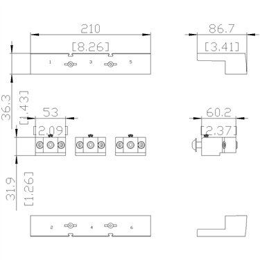 3VA9673-0JK32 - Siemens - Connettore a filo con presa per filo di controllo (3 pezzi)