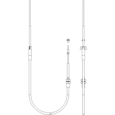 3VA9877-0CC20 - Siemens - Operatore Max-Flex, cavo Bowden 48in