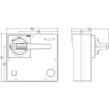 3VA9877-0EK15 - Siemens - Operatore rotante con montaggio frontale, spegnimento di emergenza con blocco porta