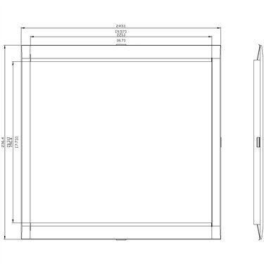 3VA9877-0SB20 - Siemens - Telaio di copertura per il foro della porta