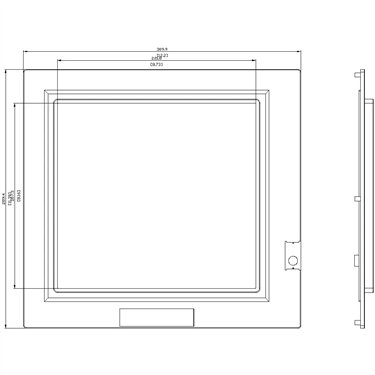 3VA9877-0SB30 - Siemens - Telaio di copertura per il foro della porta