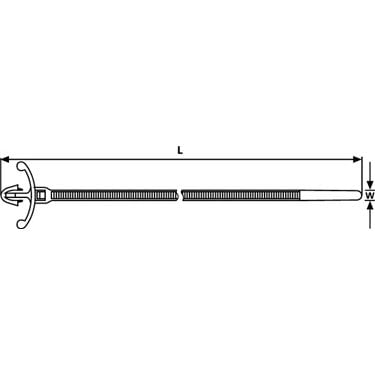 111-85519 HellermannTyton - T18RSF-PA66HS-NA