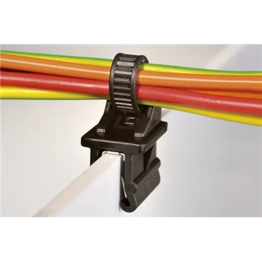126-00354 HellermannTyton - T50SOSAS-EC1.5-4TVE-PA66HIRHS-BK