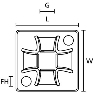 151-10903 HellermannTyton - QM40-PA66-NA