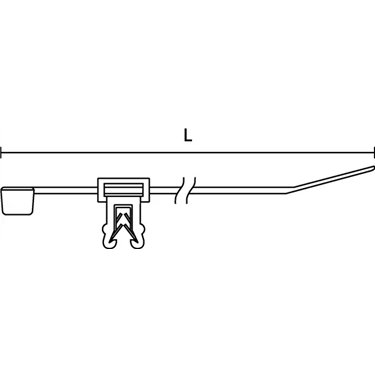 156-01086 HellermannTyton - Q50REC4B-PA66W-BK