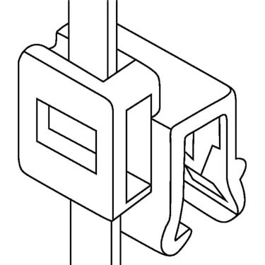 156-01087 HellermannTyton - Q50REC5A-PA66W-BK