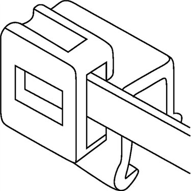 156-01088 HellermannTyton - Q50REC5B-PA66W-BK