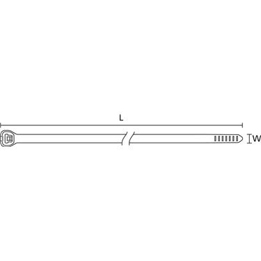 108-00004 HellermannTyton - X80R-PA66HIRHS-BK