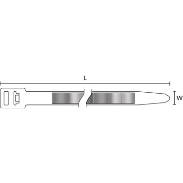 111-00075 HellermannTyton - REL250X-PA66HI