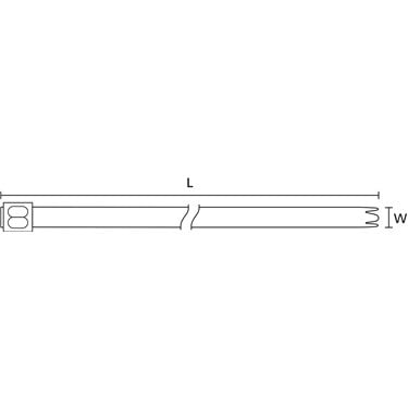 111-00298 HellermannTyton - MBT33HFC-SP/SS316-BK