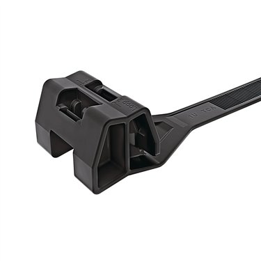 111-01672 HellermannTyton - TAS120L-PA66HIRHSUV-BK