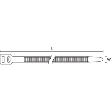 111-01910 HellermannTyton - T18R-PA66-BK