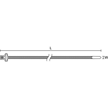 111-02406 HellermannTyton - T50RFIDCHA-PA66W-BK