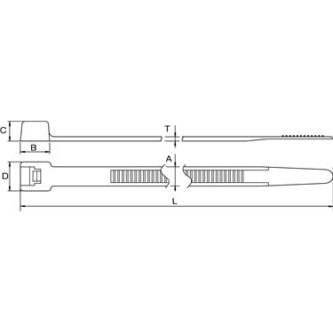111-15619 HellermannTyton - T150M-PA66-NA
