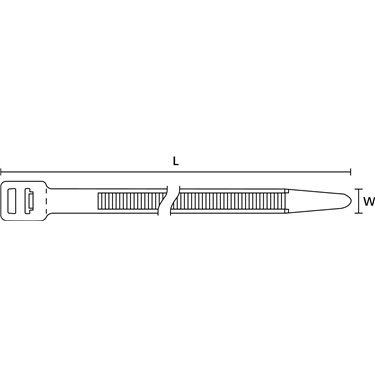 111-25200 HellermannTyton - T250XL-PA66-BK