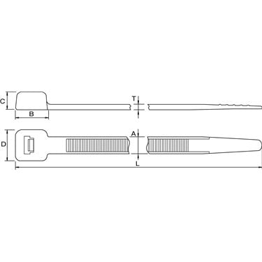 111-60501 HellermannTyton - LK5-PA66HI