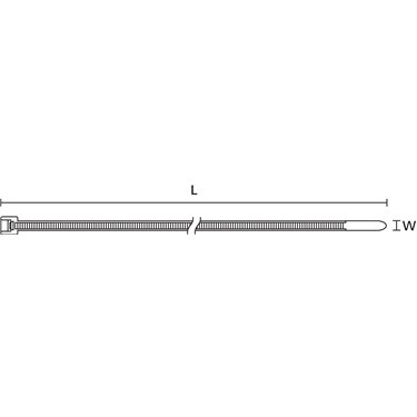 111-60501 HellermannTyton - LK5-PA66HI