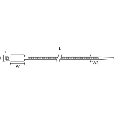 111-85019 HellermannTyton - IT50R-PA66-NA