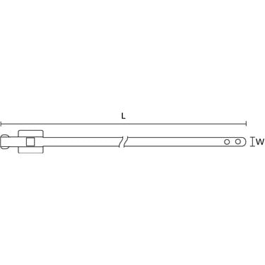 111-91001 HellermannTyton - MLT8SSC10-SS316/SP-BK