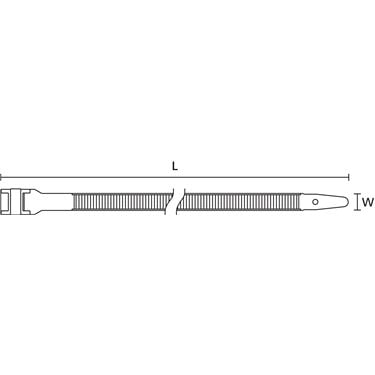 112-00203 HellermannTyton - LPH175-PA66-BK