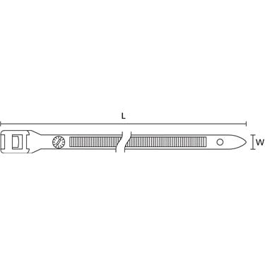 112-35060 HellermannTyton - RPE350-PA66HSW-BK