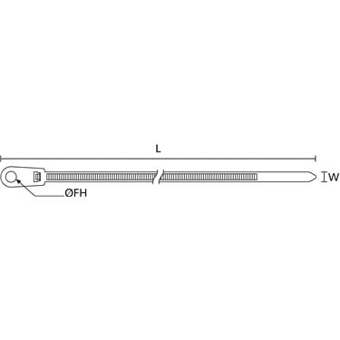 113-03010 HellermannTyton - T30MR-PA66-BK