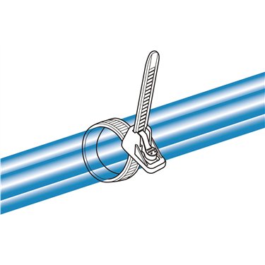 115-00161 HellermannTyton - ORF150-S-PA66W-BK