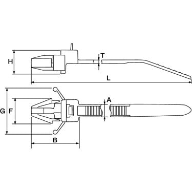 115-01900 HellermannTyton - RT18RSF-PA66-NA