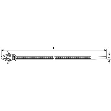 115-06960 HellermannTyton - RT50SFK-PA66-BK