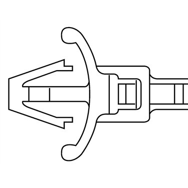 115-07010 HellermannTyton - RT50RSF-PA66-BK