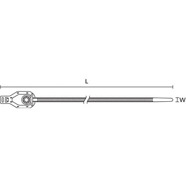 115-07110 HellermannTyton - RT50RS5-PA66-BK