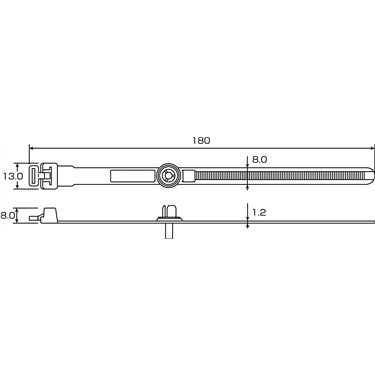 115-40902 HellermannTyton - RELF170-PA66HIR-BK