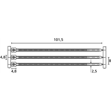 120-40019 HellermannTyton - T18RA50-PA66HS-NA