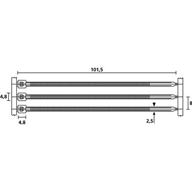 120-46009 HellermannTyton - T18RA3500-PA46-NA