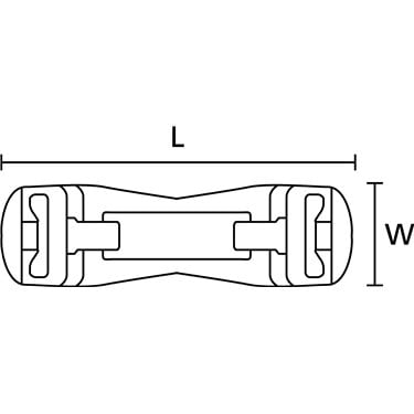 121-58551 HellermannTyton - KR8/C5-PA66HS-NA