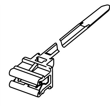 126-00000 HellermannTyton - T50SOSEC13E-PA66HS-BK