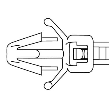 126-00060 HellermannTyton - OS130-PA66W-BK