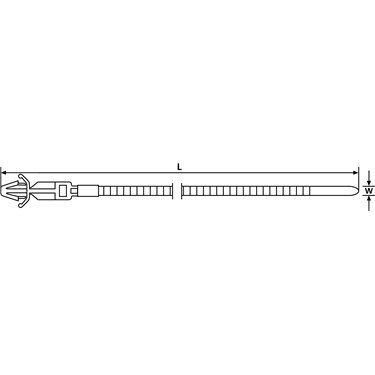 126-00163 HellermannTyton - T50SAH-PA66HS-BK