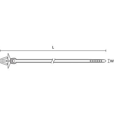 126-00183 HellermannTyton - PT2ASFT6.5PT0.7-1.5-E-PEEK-BGE