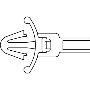 126-01900 HellermannTyton - T50SL8-PA66-BK