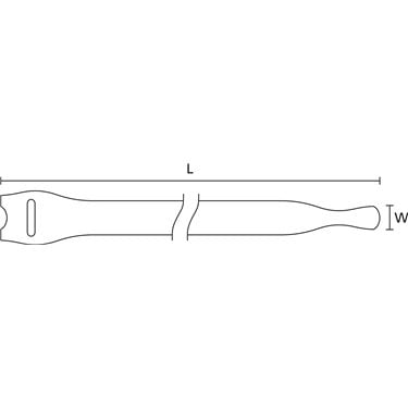 130-00021 HellermannTyton - TEXTIE M-PA66/PP-WH