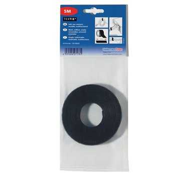 130-00022 HellermannTyton - TEXTIE 25M-PA66/PP-BK