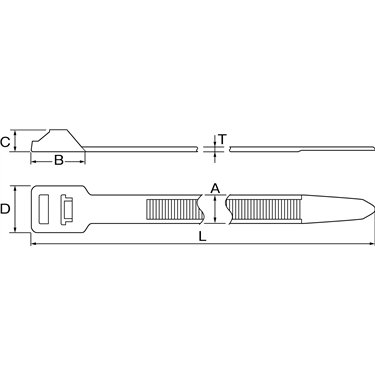 131-75519 HellermannTyton - RT250XL-PA66-NA